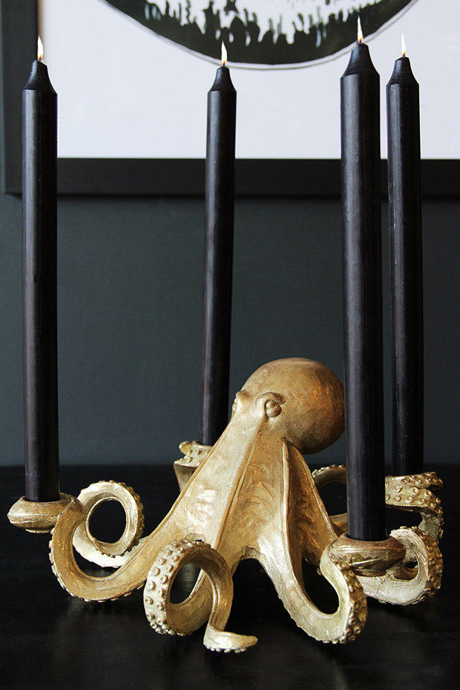 Gold Octopus Candlestick Holder — official retailer photograph