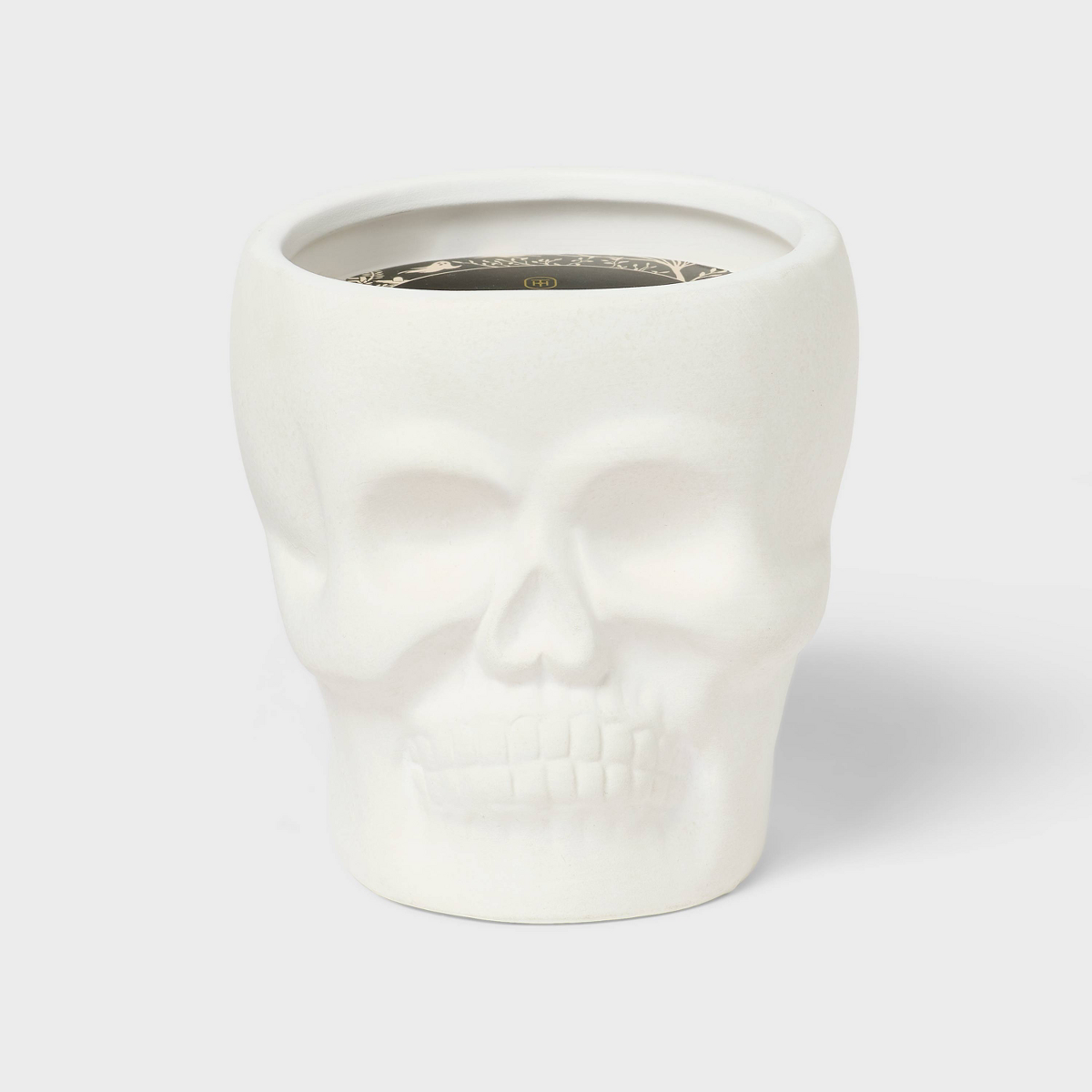 Large Ceramic Skull Haunt Couture Jar Candle — Threshold™