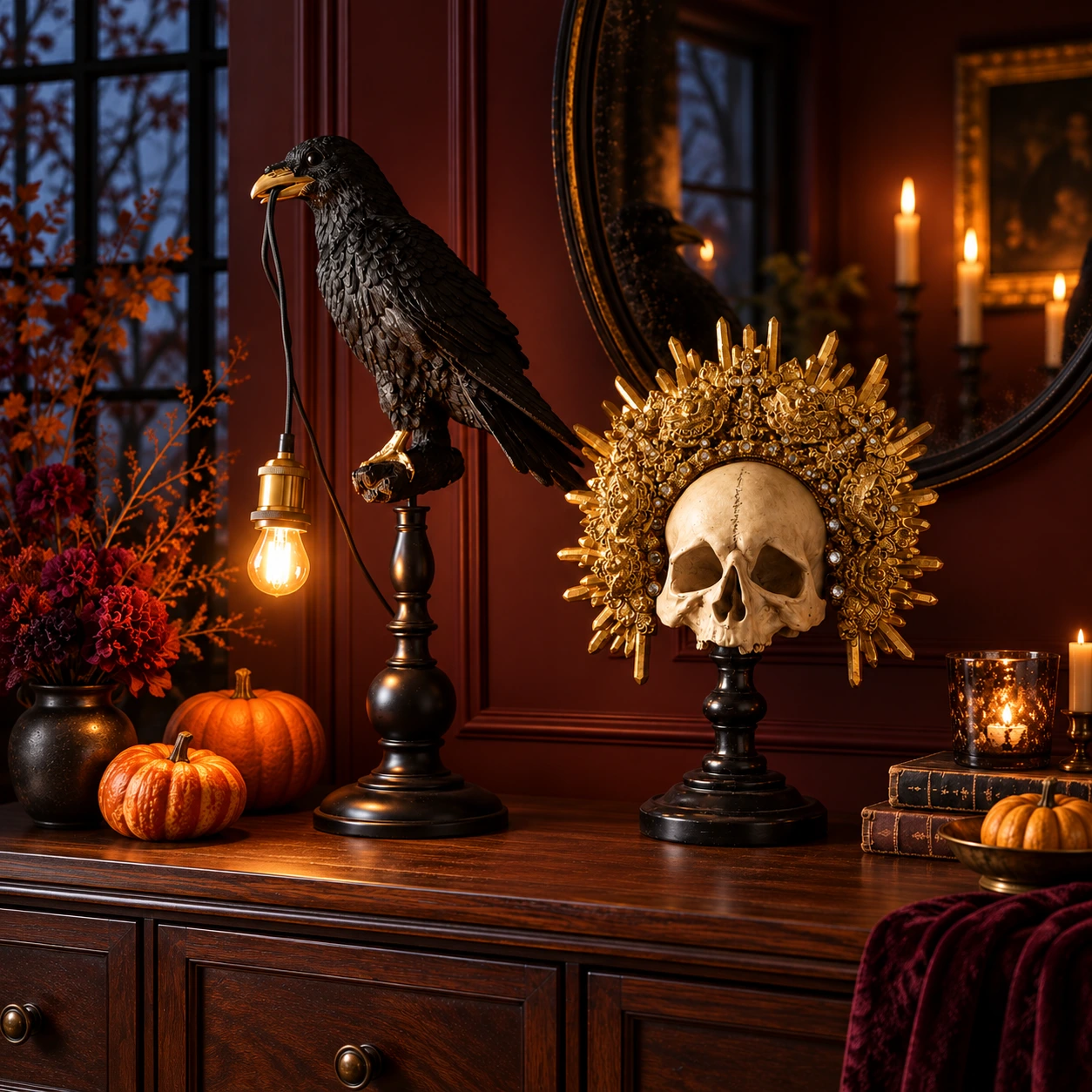 Illustrative Halloween interior concept