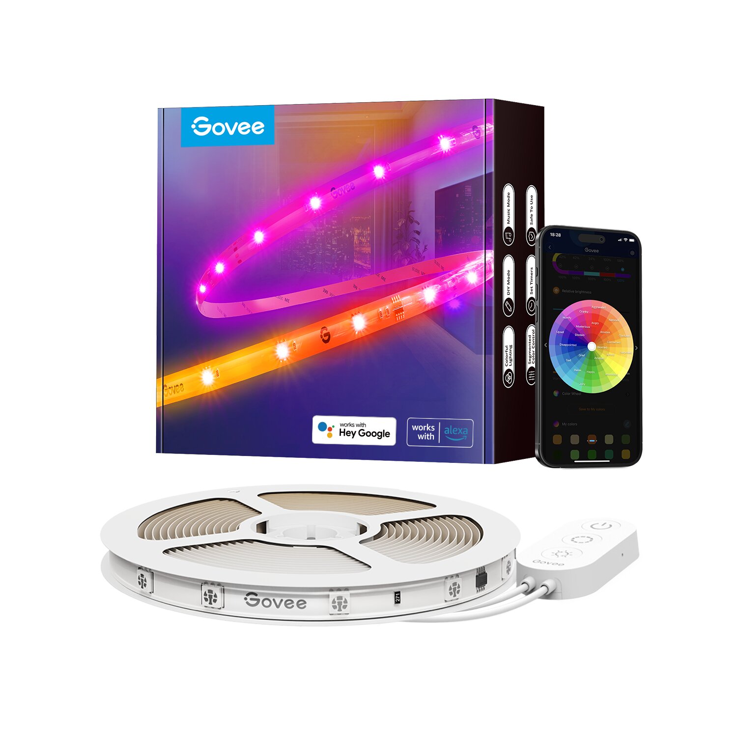 Govee RGBIC LED Strip Lights With Protective Coating
