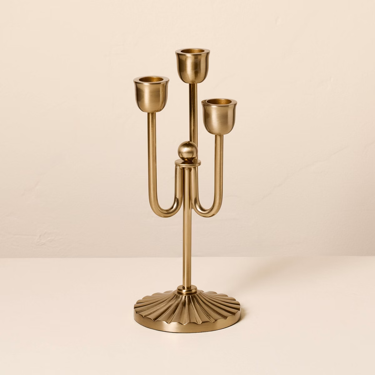 3ct Brass Taper Candelabra — Hearth & Hand