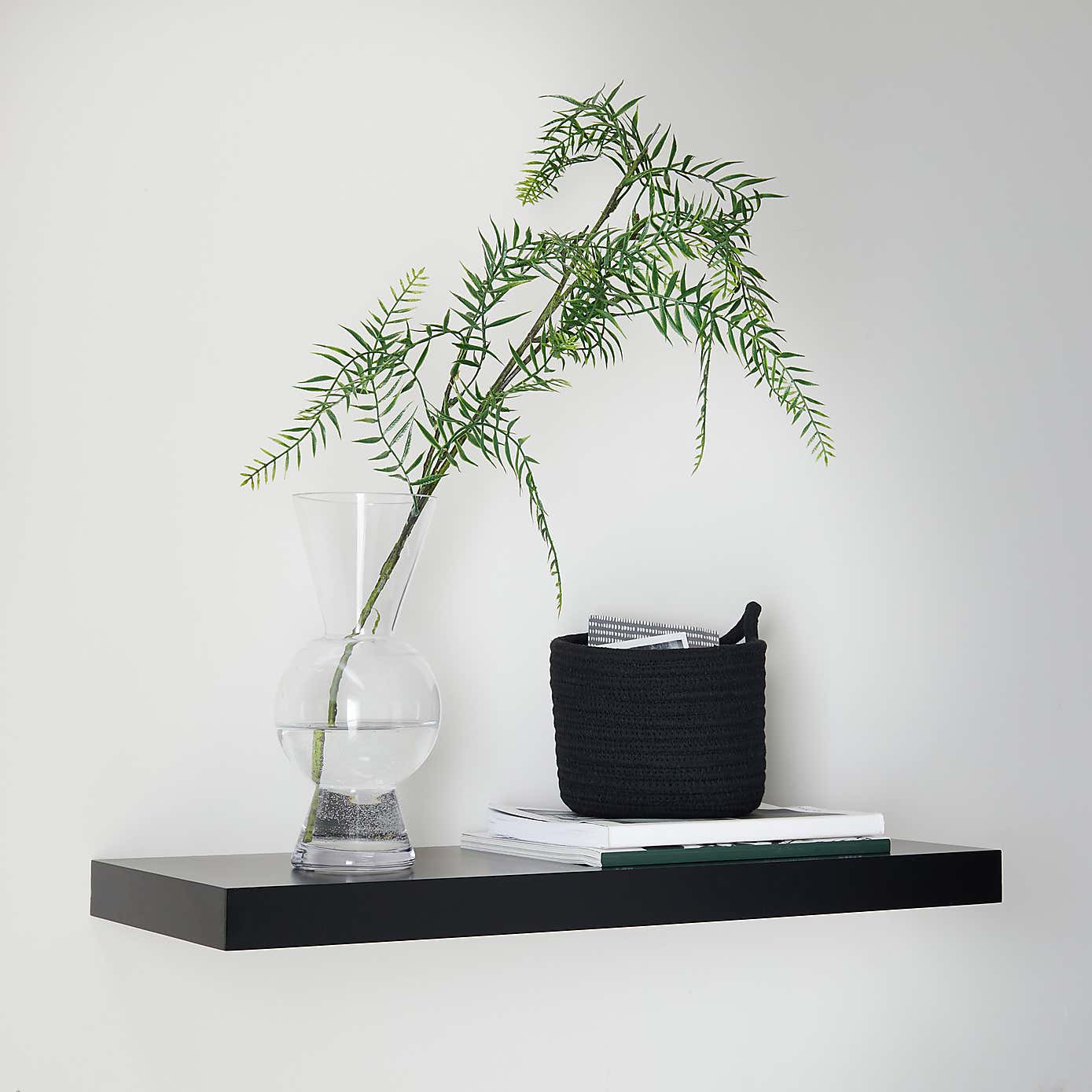 Floating Shelf — Black, 60cm